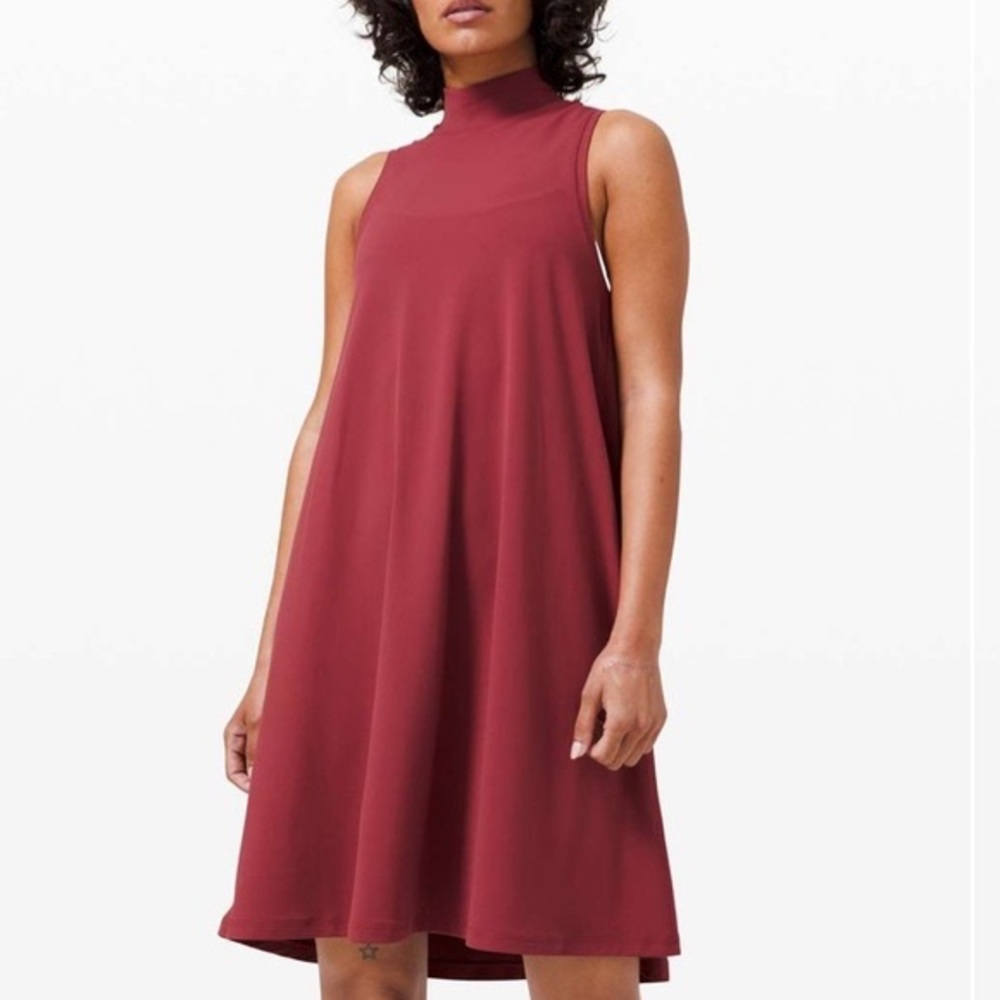Lululemon All Aligned A-line Dress in Chianti